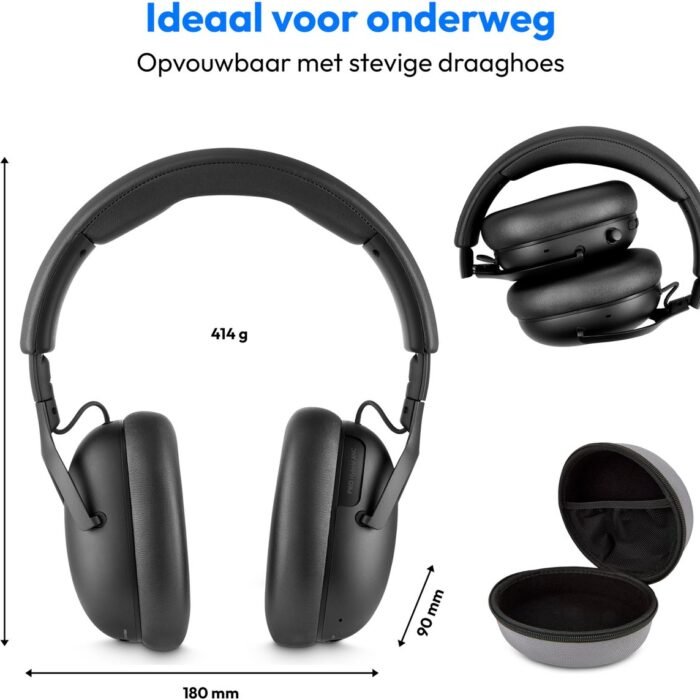 MEDION - HX-1 Pro draadloze koptelefoon - Antraciet