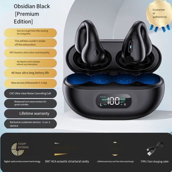 Merkloos - Open-back hoofdtelefoon - Zwart