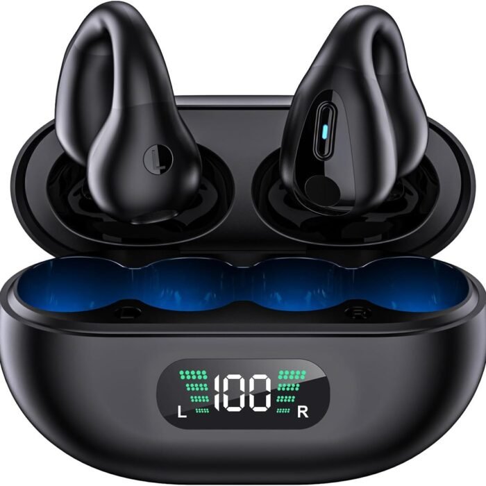 SWGOTA - Draadloze Clip-On Oortjes - Zwart