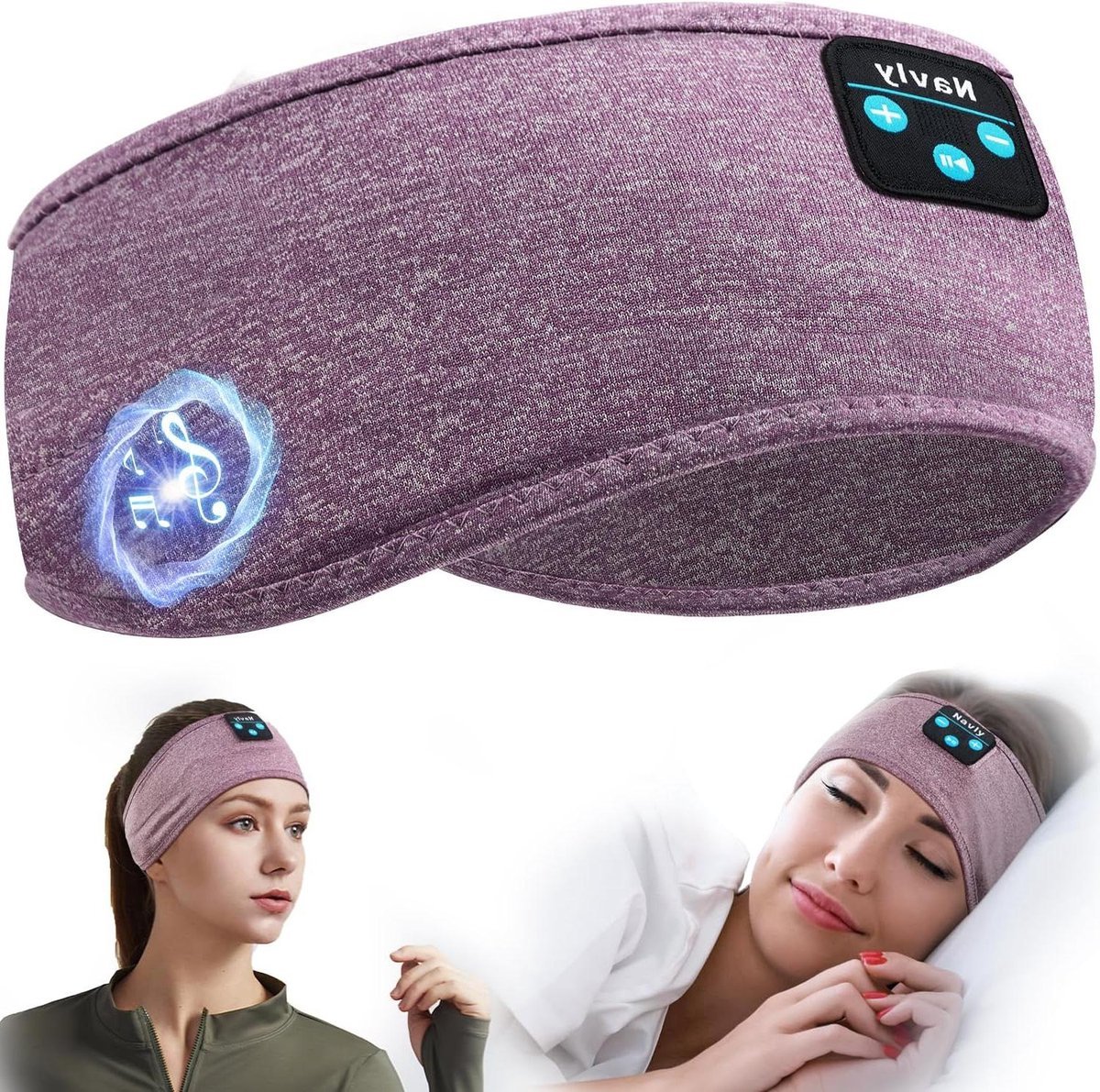 Merkloos - Bluetooth Hoofdband Hoofdtelefoon - Zwart