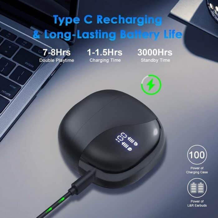 Merkloos - AI Vertaalhoofdtelefoon - Zwart