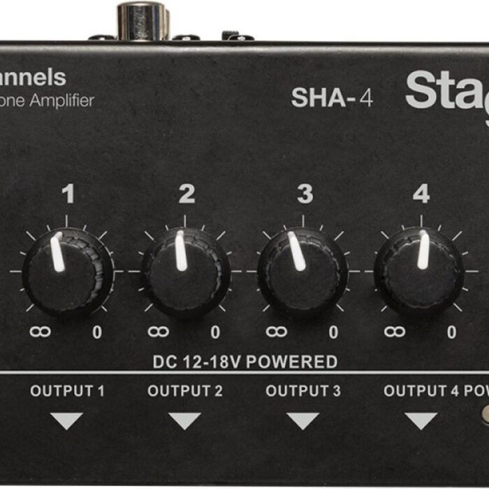 Stagg - Hoofdtelefoonversterker SHA-4 - Zwart