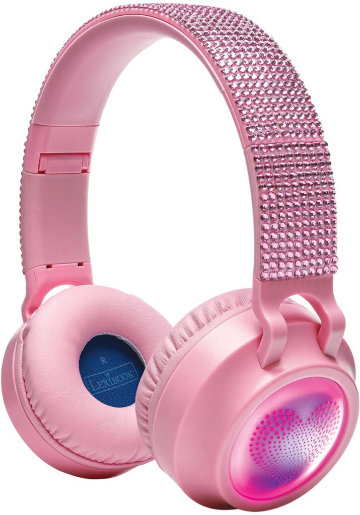 Lexibook - 3D Pink Strass Hoofdtelefoon - Roze