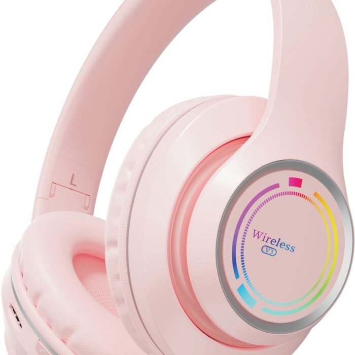 KINSI - Draadloze Gaming Hoofdtelefoon - Roze