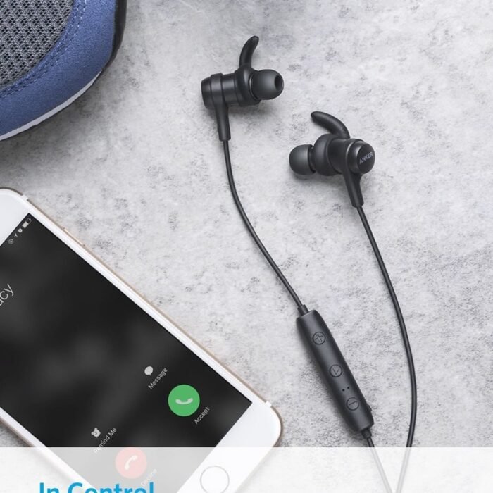 Anker - SoundBuds Flow Bluetooth Hoofdtelefoon - Zwart
