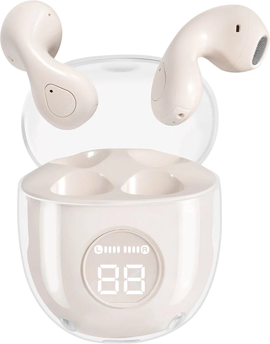 TUNIQ - Draadloze Oortjes - Crème