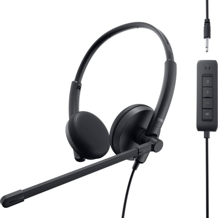 Dell - WH1022 Stereoheadset - Zwart