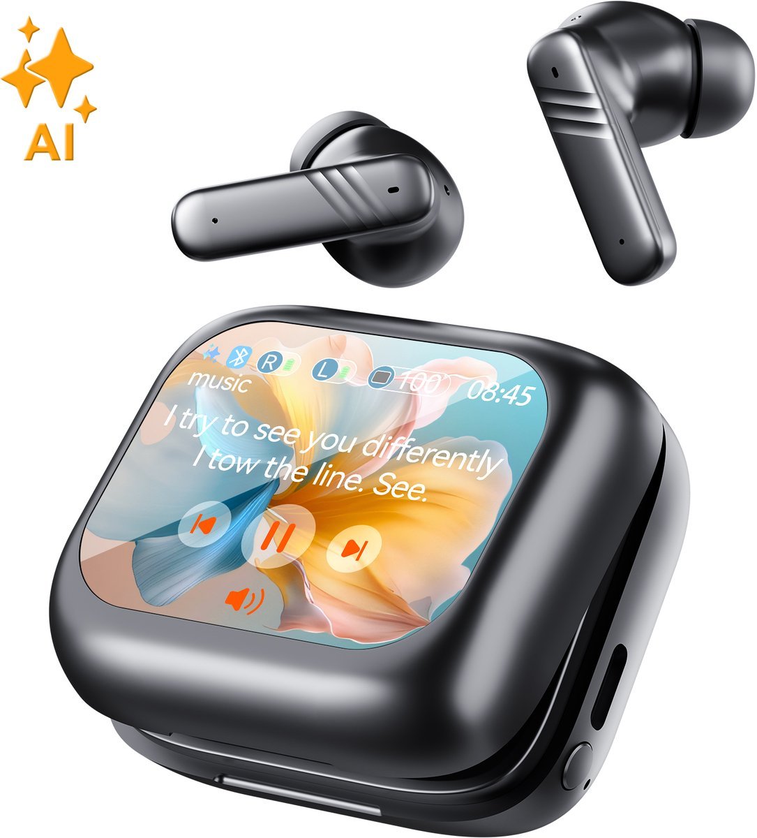 Sytifro - Draadloze oordopjes - Zwart