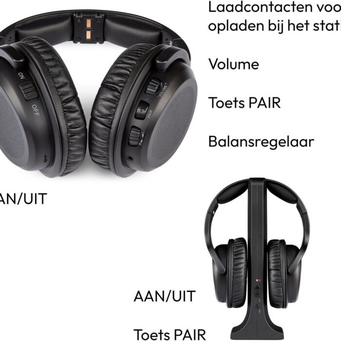 MEDION - HS-1 Draadloze Hoofdtelefoon - Zwart