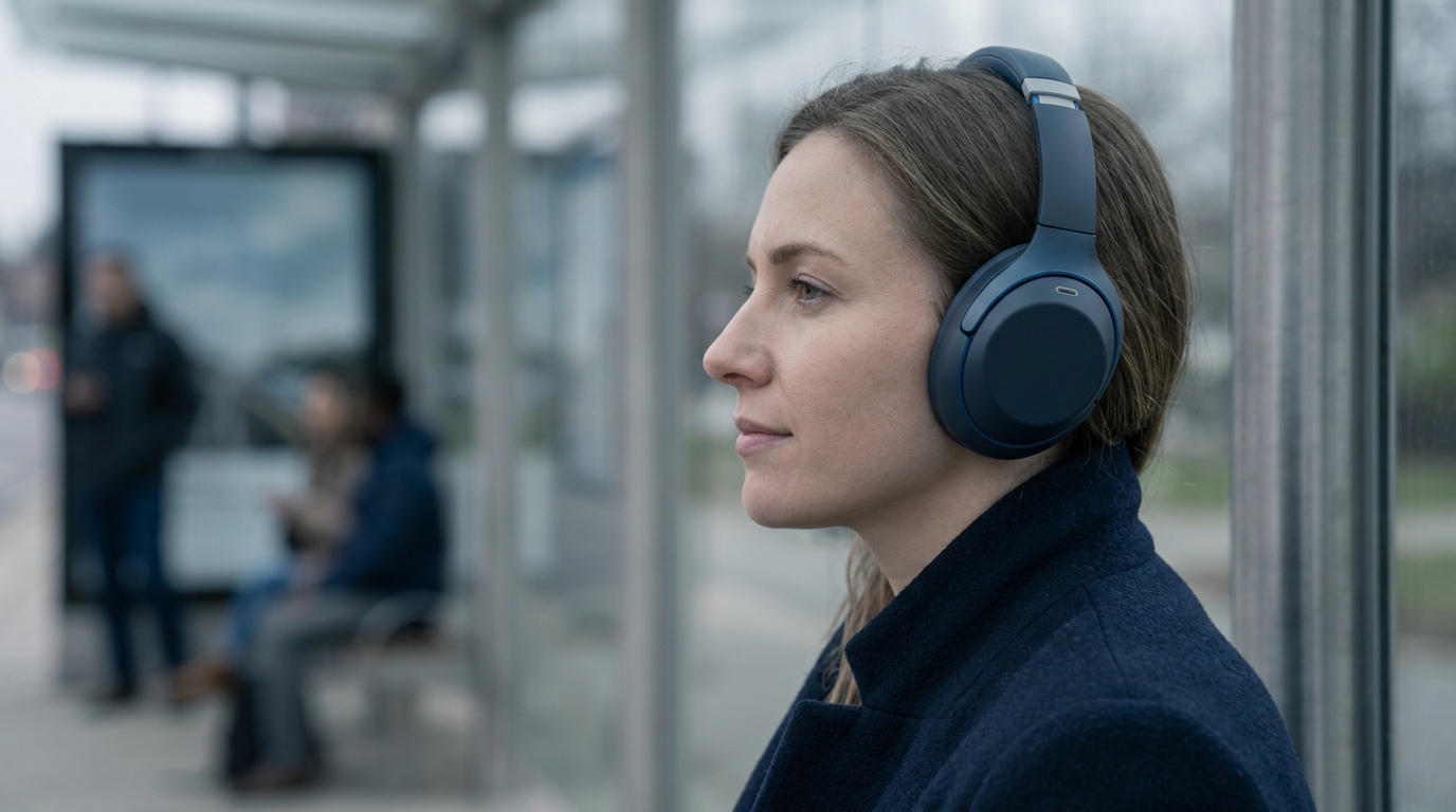noise cancelling koptelefoon voor reizen en vliegtuig