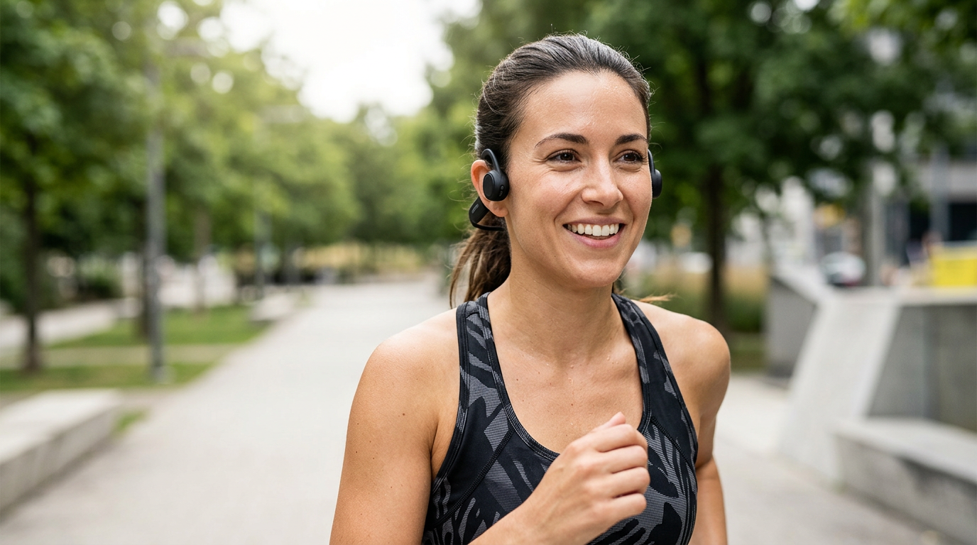 open-ear koptelefoon voor sport