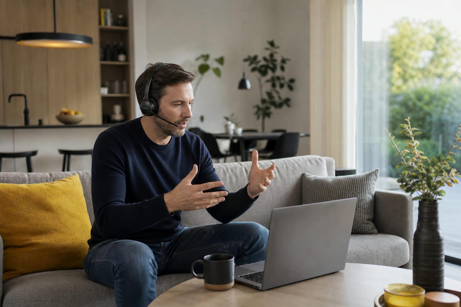Jabra headset: foto bij artikel over actieve ruisonderdrukking meet het geluid om je heen en zendt een tegengesteld